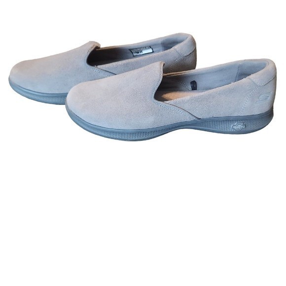 Skechers GOstep Lite Delight Womens Size 7.5 Charcoal‎ Suede Walking Shoes - Picture 3 of 5